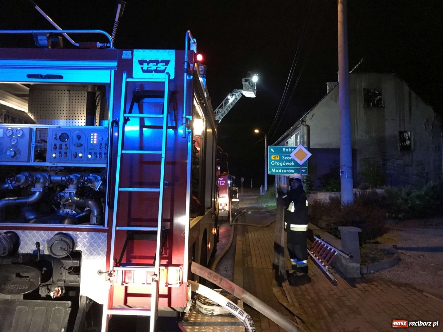 Zdjęcie w galerii na portalu naszraciborz.pl: Pożar budynku w Pawłowie. Możliwe podpalenie [FOTO]  wiadomości z regionu