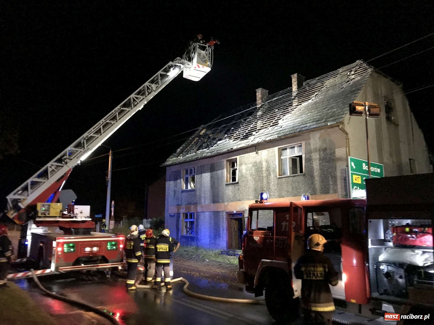 Zdjęcie w galerii na portalu naszraciborz.pl: Pożar budynku w Pawłowie. Możliwe podpalenie [FOTO]  wiadomości z regionu