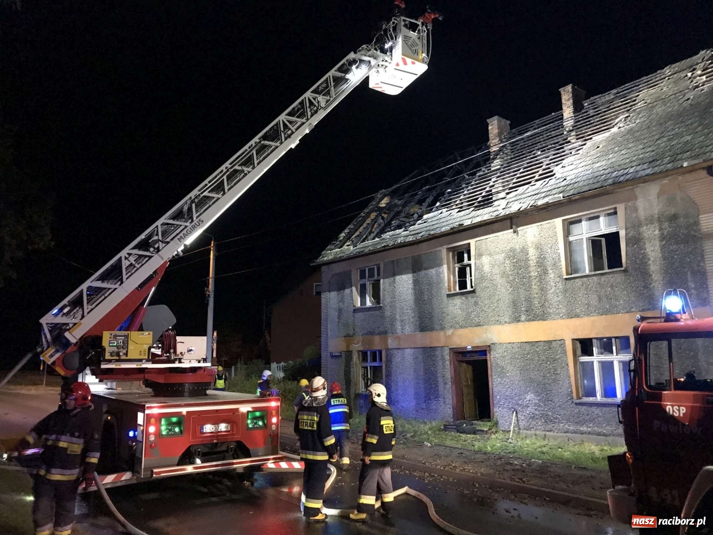 Zdjęcie w galerii na portalu naszraciborz.pl: Pożar budynku w Pawłowie. Możliwe podpalenie [FOTO]  wiadomości z regionu