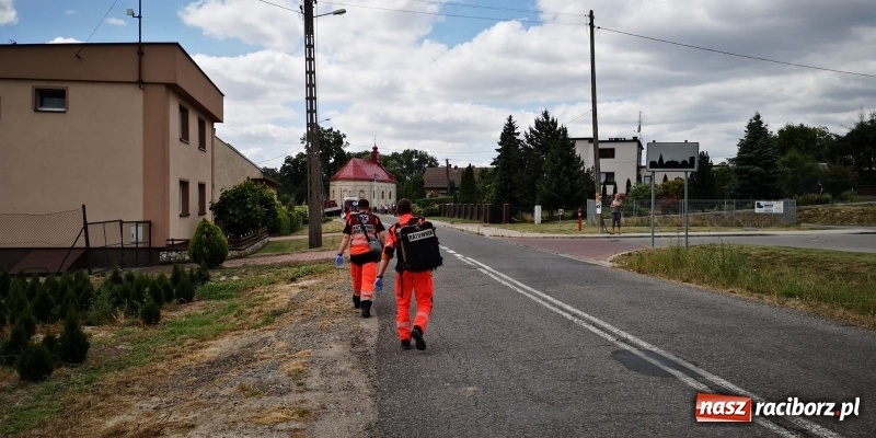 Zdjęcie w galerii na portalu naszraciborz.pl: Wypadek w Krzanowicach. Lądował śmigłowiec LPR [FOTO i WIDEO] wiadomości z regionu