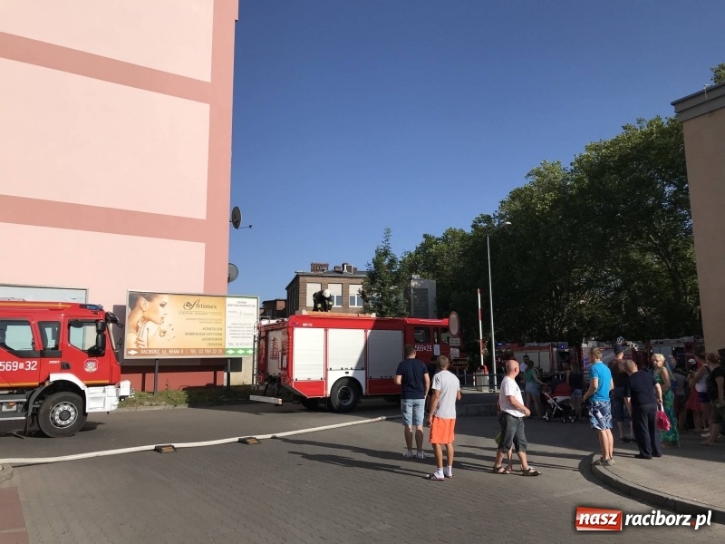 Zdjęcie w galerii na portalu naszraciborz.pl: Powtórka z rozrywki. Pożar starego szpitala na Bema  wiadomości z regionu