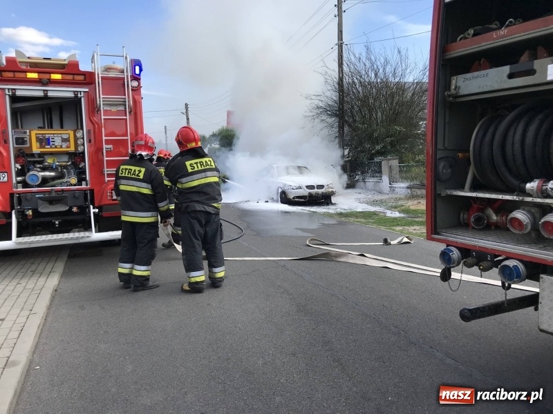Zdjęcie w galerii na portalu naszraciborz.pl: BMW stanęło w ogniu w Babicach [FOTO] wiadomości z regionu