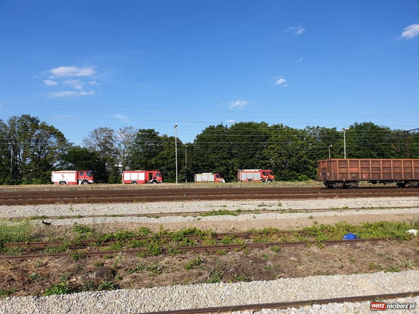 Zdjęcie w galerii na portalu naszraciborz.pl: Alarm w Chałupkach. Wyciek metanolu z cystern  wiadomości z regionu