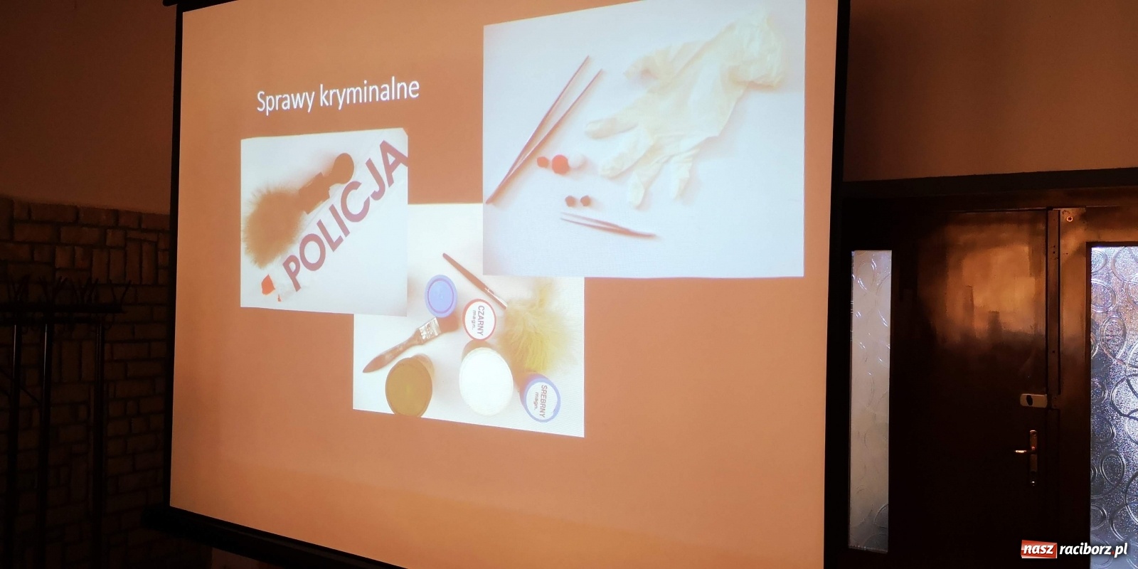 Zdjęcie w galerii na portalu naszraciborz.pl: Spotkanie z kryminalistykiem w Domu Kultury w Borucinie wiadomości z regionu