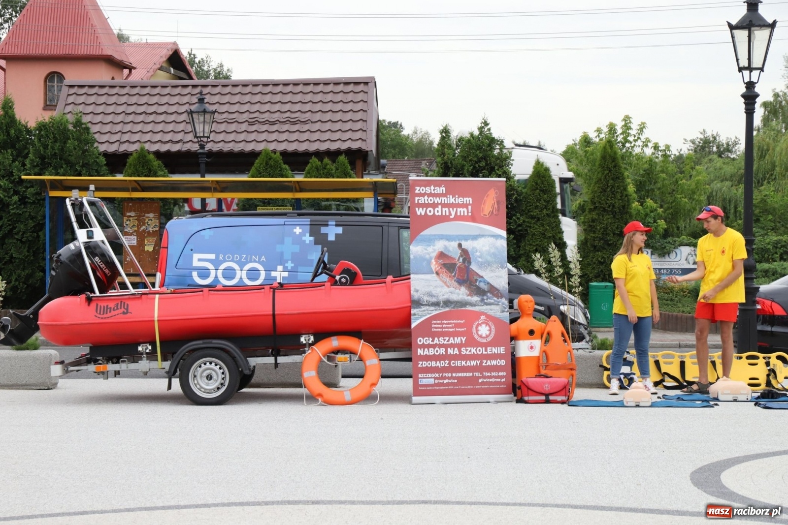 Zdjęcie w galerii na portalu naszraciborz.pl: Bezpieczne wakacje z rodziną. Wicewojewoda w Kuźni Raciborskiej [FOTO] wiadomości z regionu