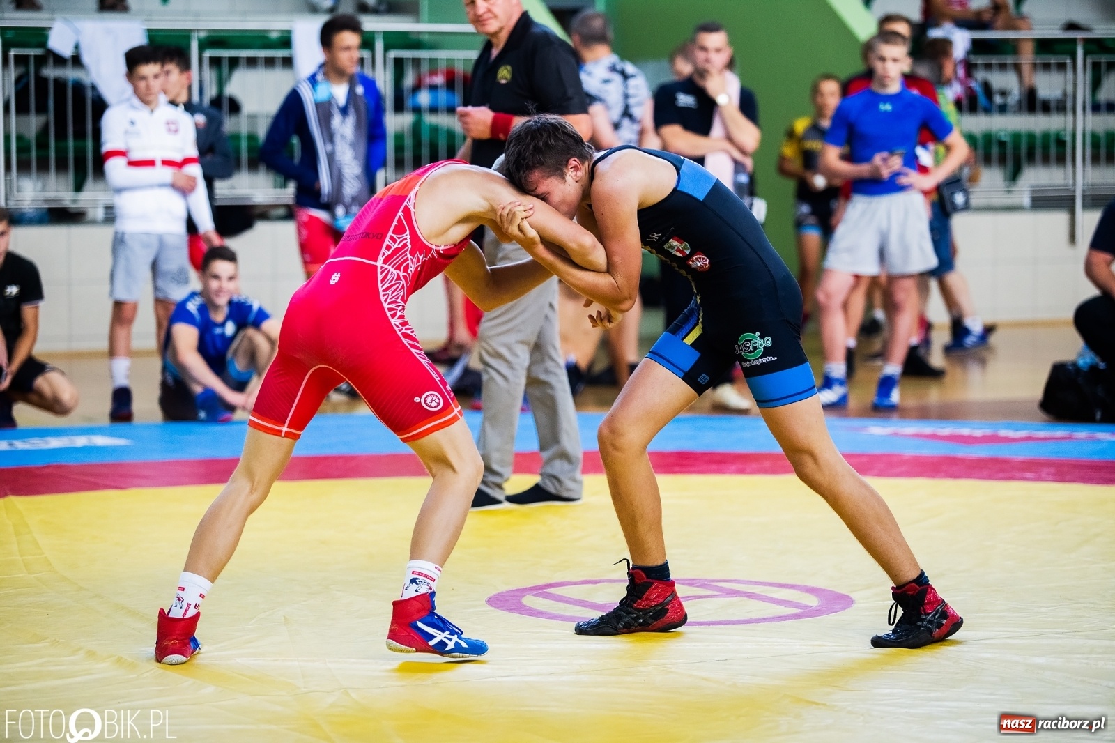 Zdjęcie w galerii na portalu naszraciborz.pl: W Arenie Rafako trwają Mistrzostwa Polski w zapasach wiadomości z regionu