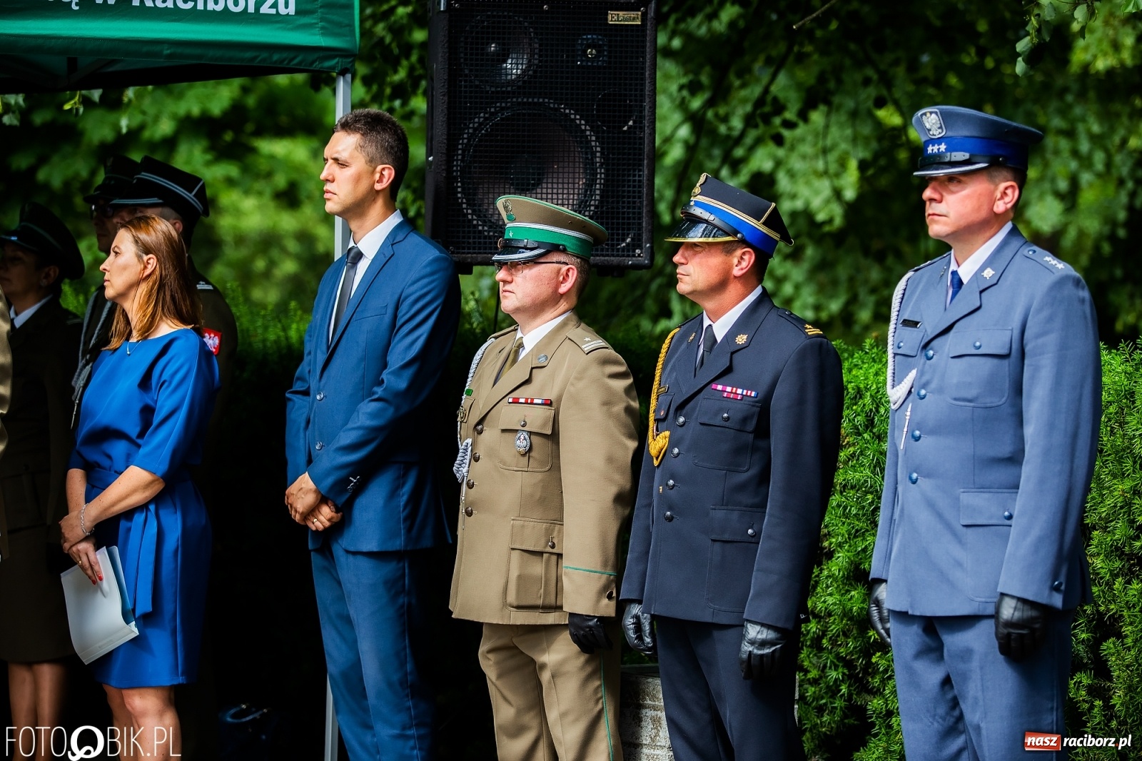 Zdjęcie w galerii na portalu naszraciborz.pl: Pogranicznicy ślubowali pod Pomnikiem Powstańców Śląskich [FOTO i WIDEO] wiadomości z regionu