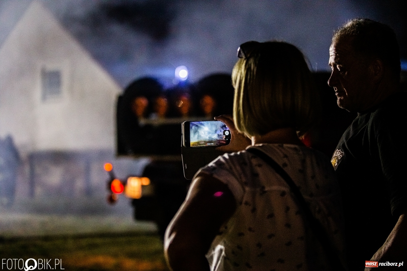 Zdjęcie w galerii na portalu naszraciborz.pl: Obchody 130-lecia OSP Krzanowice - pokazy nocne wiadomości z regionu