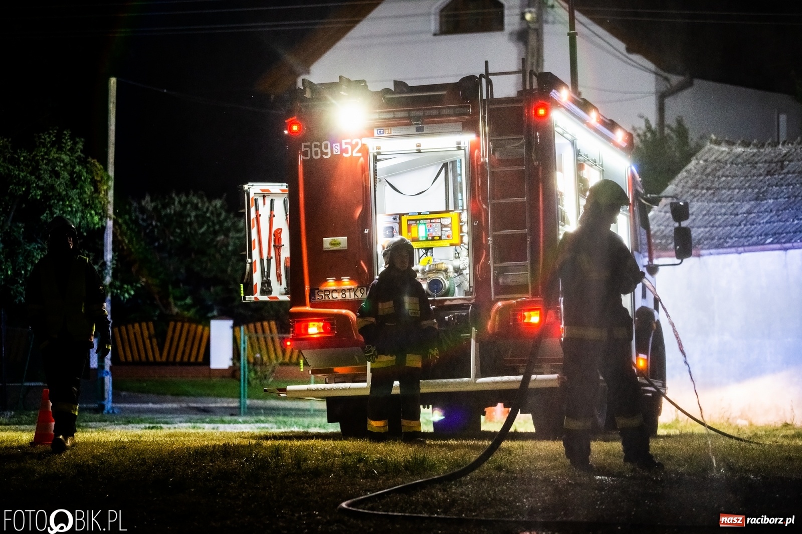 Zdjęcie w galerii na portalu naszraciborz.pl: Obchody 130-lecia OSP Krzanowice - pokazy nocne wiadomości z regionu