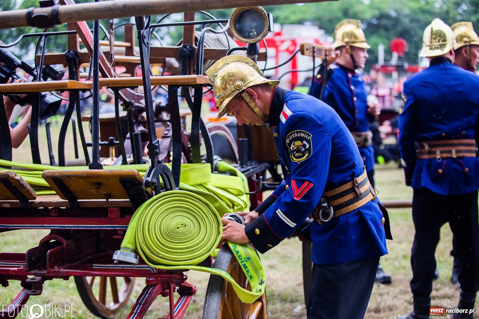 Zdjęcie w galerii na portalu naszraciborz.pl: Bieńkowickie zawody sikawek konnych. Tworków z głównym trofeum [FOTO i WIDEO] wiadomości z regionu