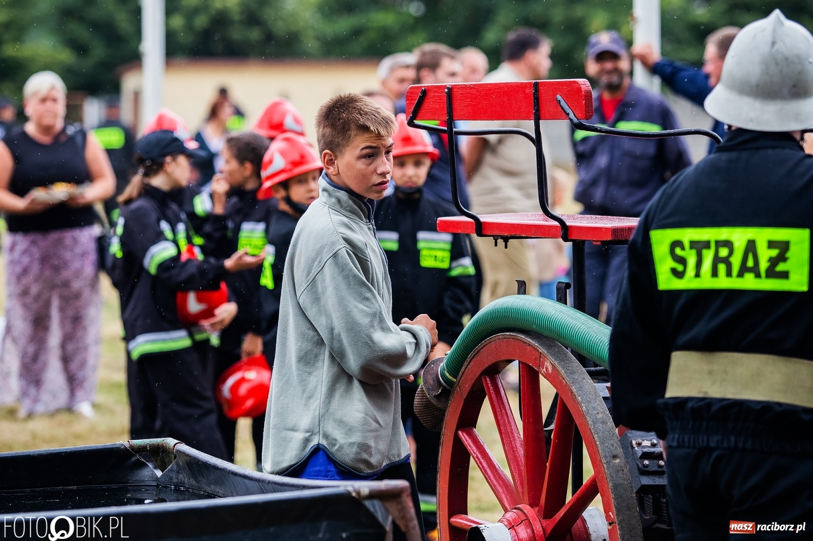 Zdjęcie w galerii na portalu naszraciborz.pl: Bieńkowickie zawody sikawek konnych. Tworków z głównym trofeum [FOTO i WIDEO] wiadomości z regionu