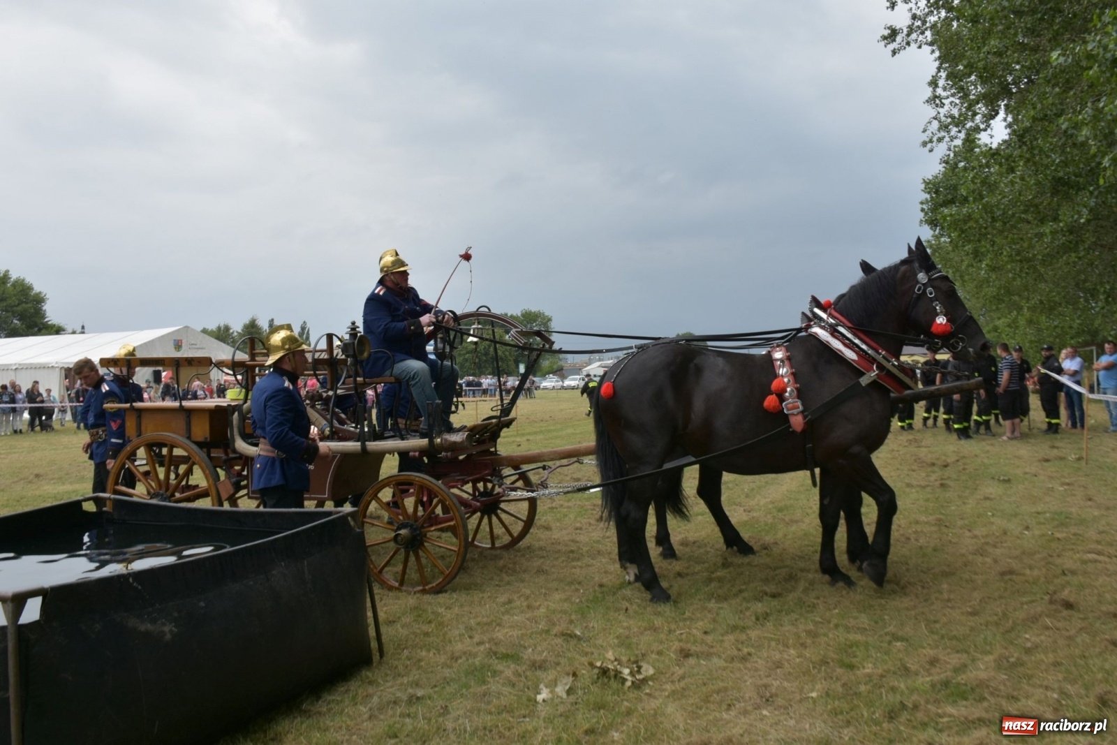 Zdjęcie w galerii na portalu naszraciborz.pl: Bieńkowickie zawody sikawek konnych. Tworków z głównym trofeum [FOTO i WIDEO] wiadomości z regionu
