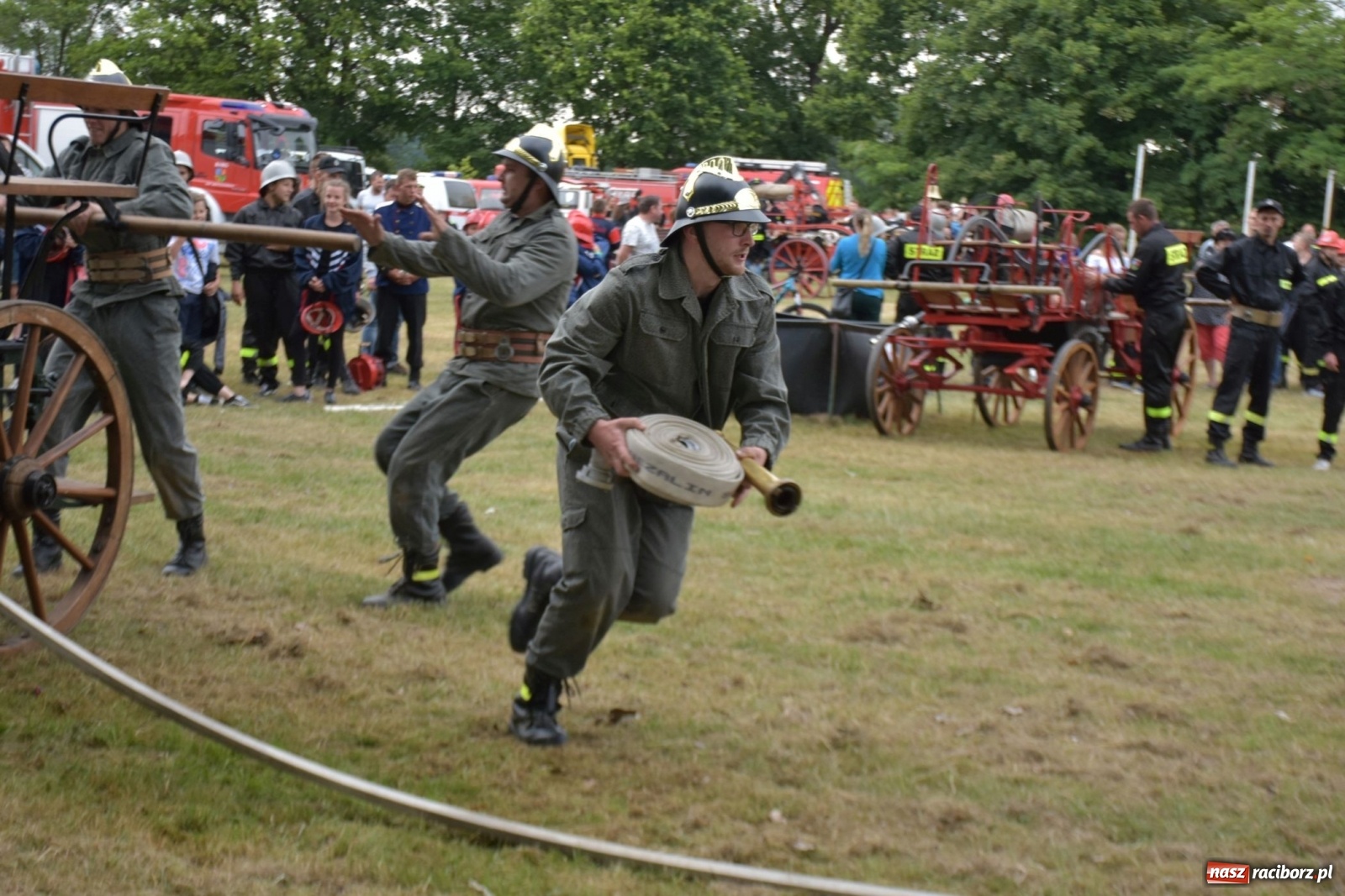 Zdjęcie w galerii na portalu naszraciborz.pl: Bieńkowickie zawody sikawek konnych. Tworków z głównym trofeum [FOTO i WIDEO] wiadomości z regionu