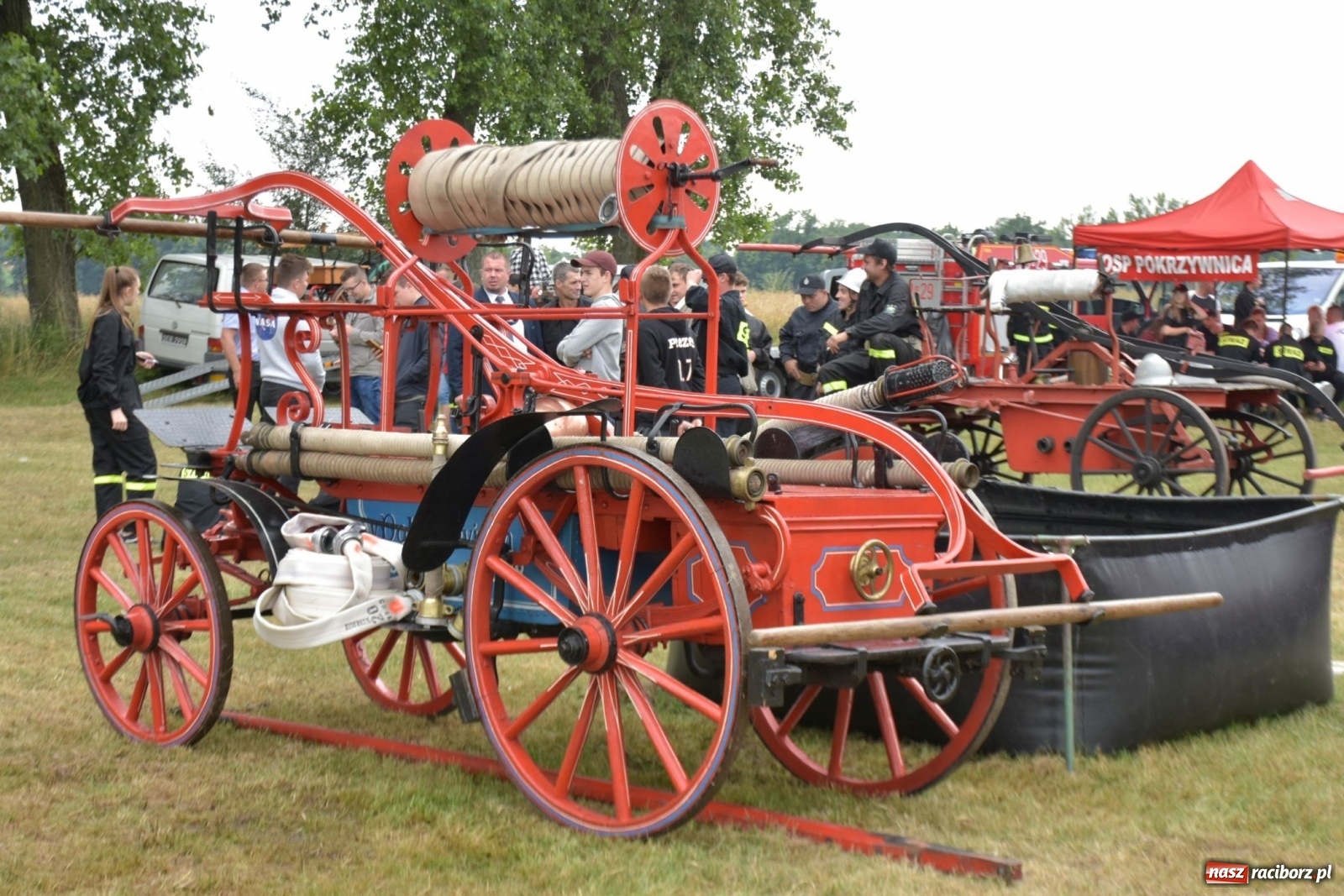 Zdjęcie w galerii na portalu naszraciborz.pl: Bieńkowickie zawody sikawek konnych. Tworków z głównym trofeum [FOTO i WIDEO] wiadomości z regionu