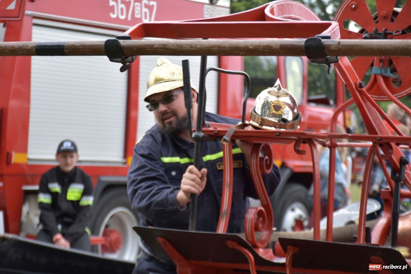 Zdjęcie w galerii na portalu naszraciborz.pl: Bieńkowickie zawody sikawek konnych. Tworków z głównym trofeum [FOTO i WIDEO] wiadomości z regionu