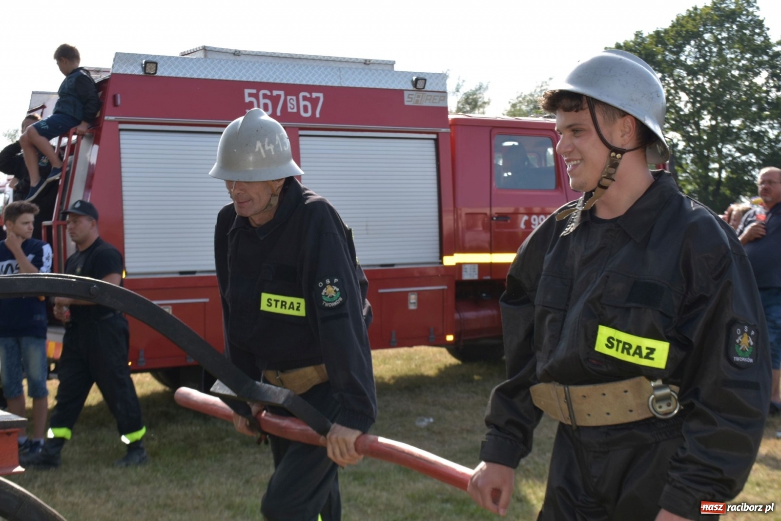 Zdjęcie w galerii na portalu naszraciborz.pl: Bieńkowickie zawody sikawek konnych. Tworków z głównym trofeum [FOTO i WIDEO] wiadomości z regionu
