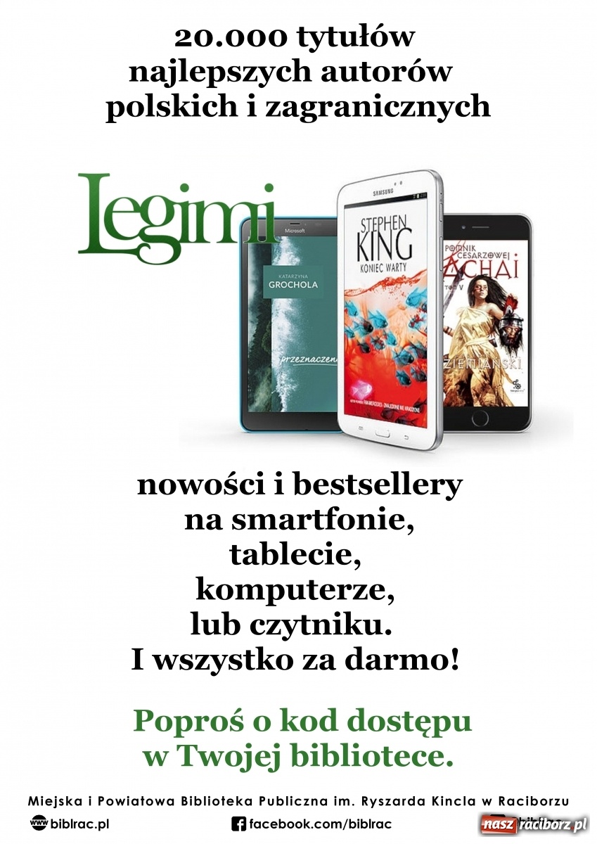 Zdjęcie w galerii na portalu naszraciborz.pl: Zabierz książkę na wakacje, czyli Legimi w raciborskiej książnicy wiadomości z regionu