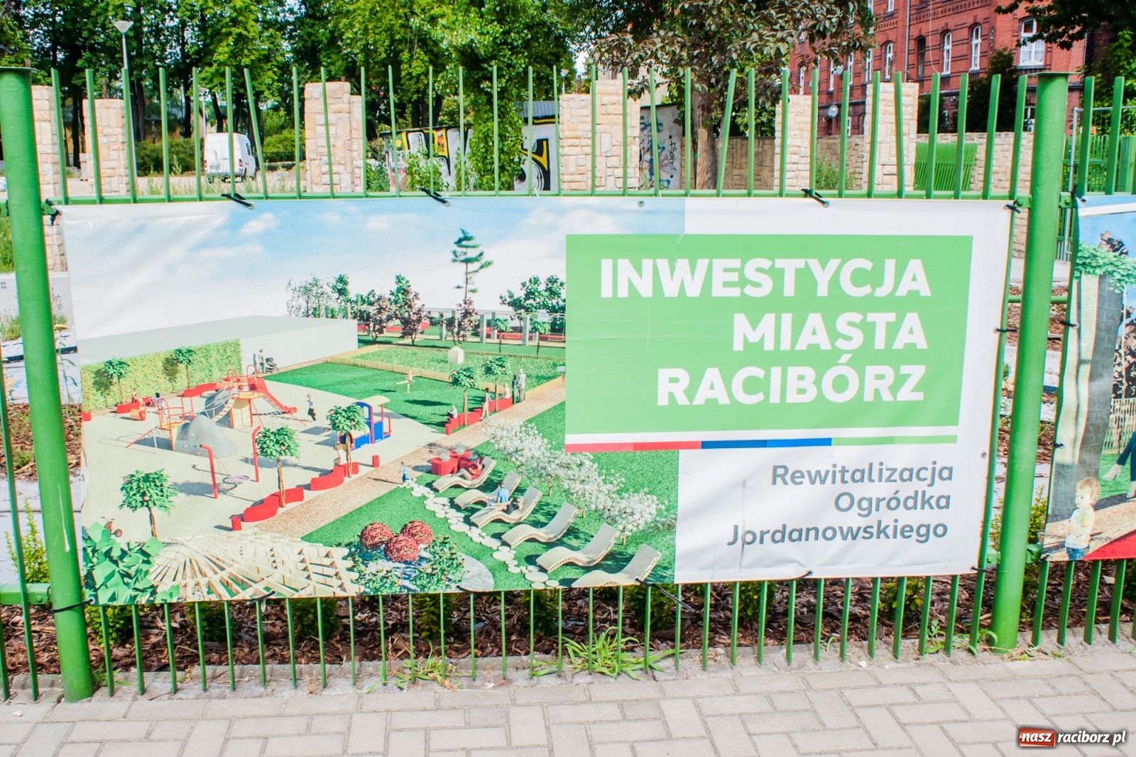 Zdjęcie w galerii na portalu naszraciborz.pl: Park Jordanowski zmienia swoje oblicze [FOTO]  wiadomości z regionu