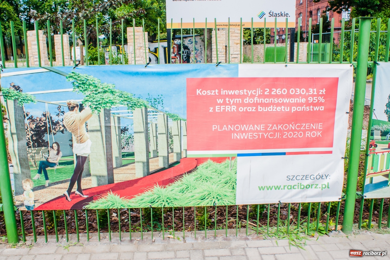 Zdjęcie w galerii na portalu naszraciborz.pl: Park Jordanowski zmienia swoje oblicze [FOTO]  wiadomości z regionu