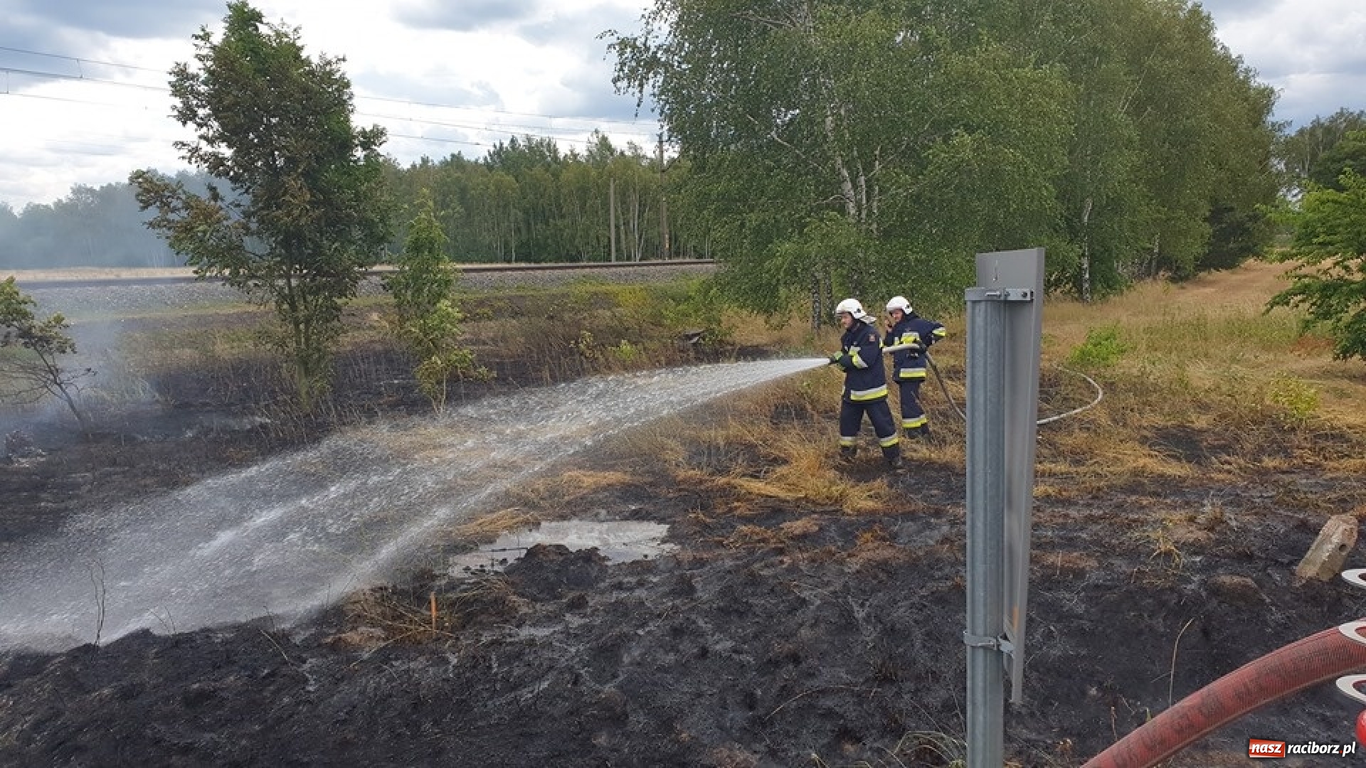 Zdjęcie w galerii na portalu naszraciborz.pl: Raport strażacki. Zalana piwnica w Kornowacu. W Siedliskach paliła się trawa wiadomości z regionu