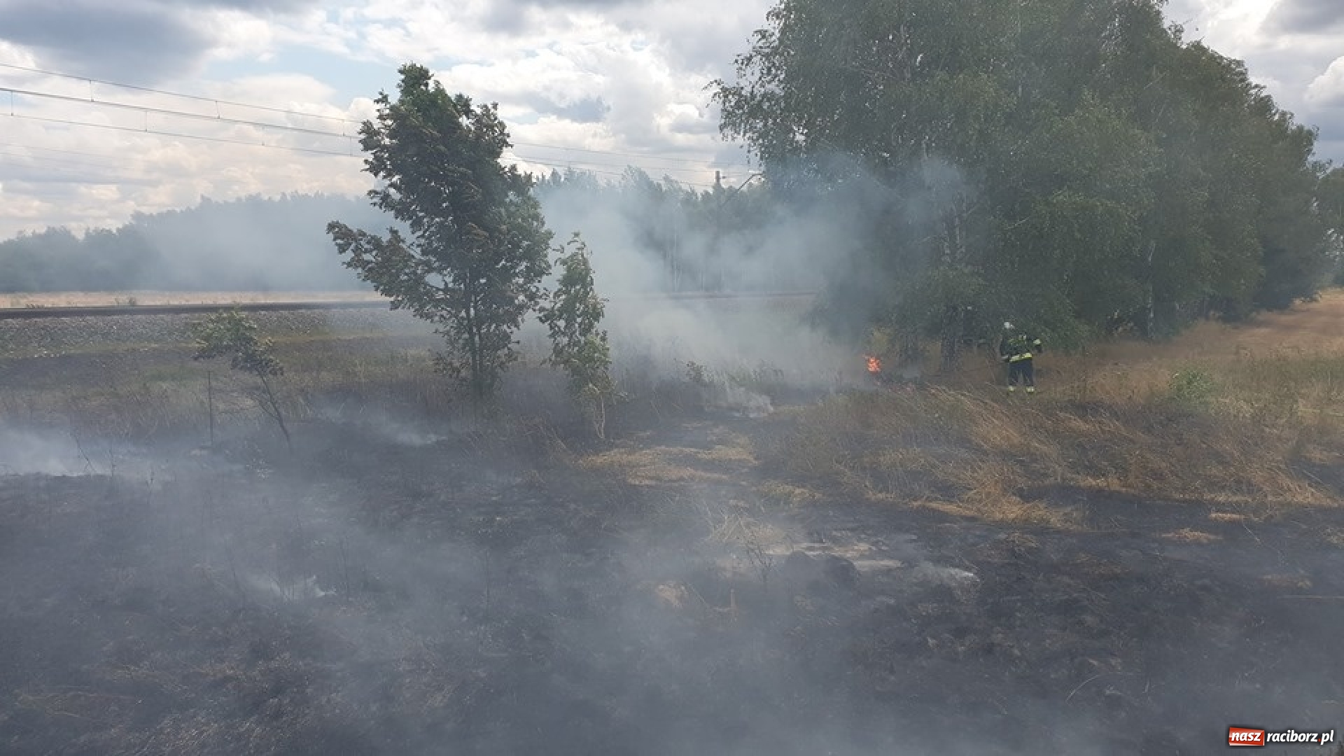 Zdjęcie w galerii na portalu naszraciborz.pl: Raport strażacki. Zalana piwnica w Kornowacu. W Siedliskach paliła się trawa wiadomości z regionu