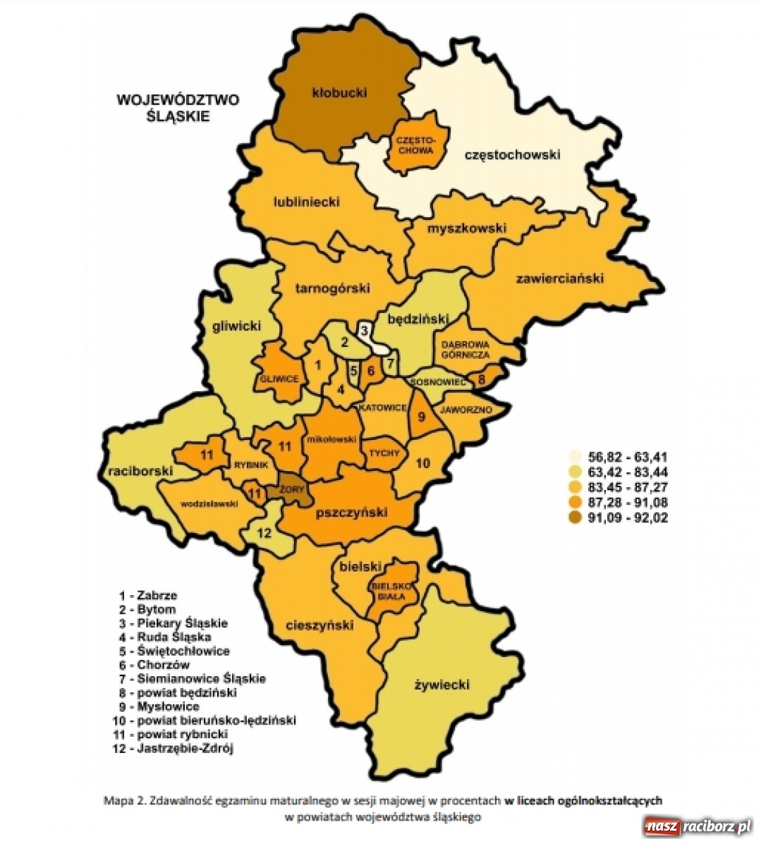 Zdjęcie w galerii na portalu naszraciborz.pl: Matury w powiecie raciborskim poniżej średniej wojewódzkiej wiadomości z regionu