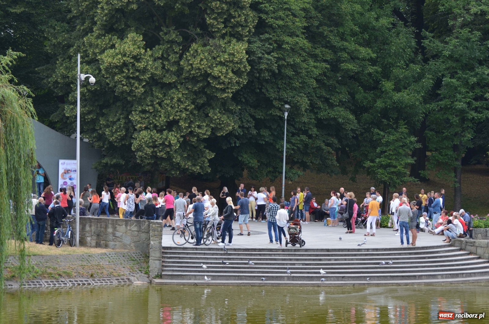 Zdjęcie w galerii na portalu naszraciborz.pl: Wakacyjne Latino Dance w parku m. Roth  wiadomości z regionu