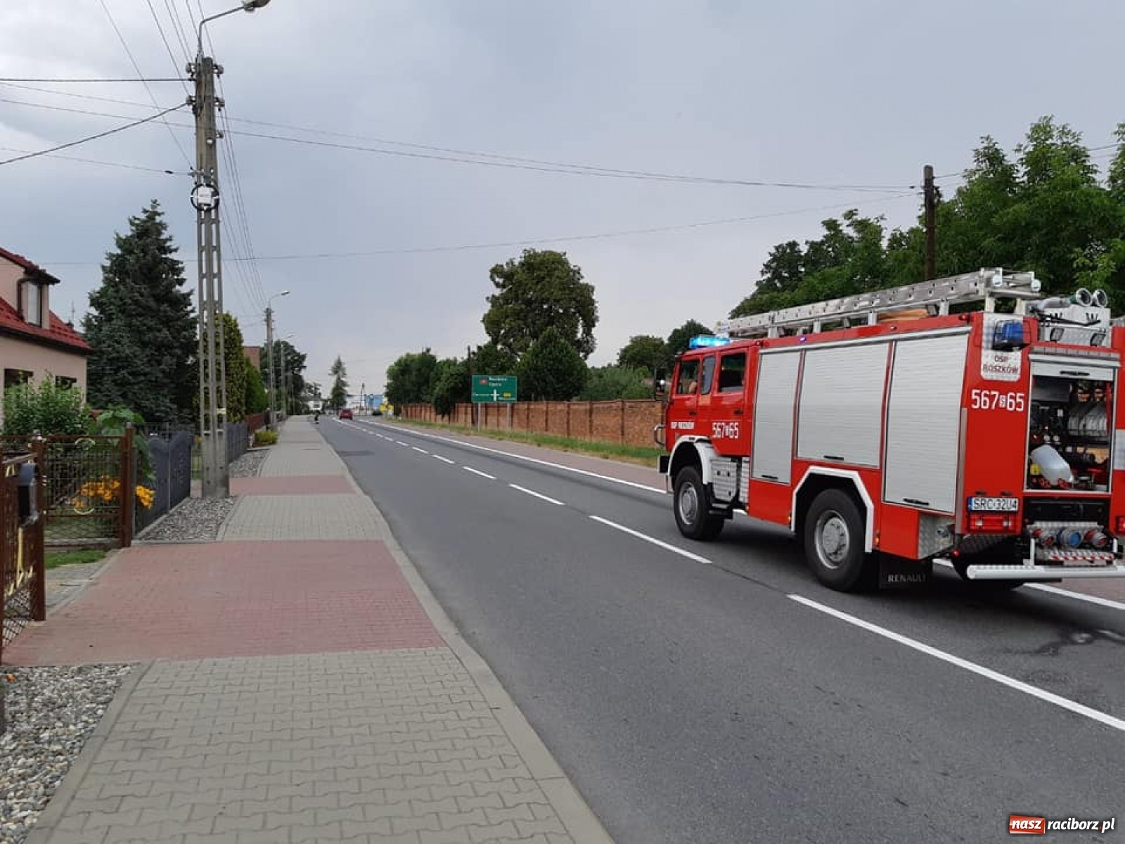 Zdjęcie w galerii na portalu naszraciborz.pl: Poranny ALARM w Krzyżanowicach  wiadomości z regionu