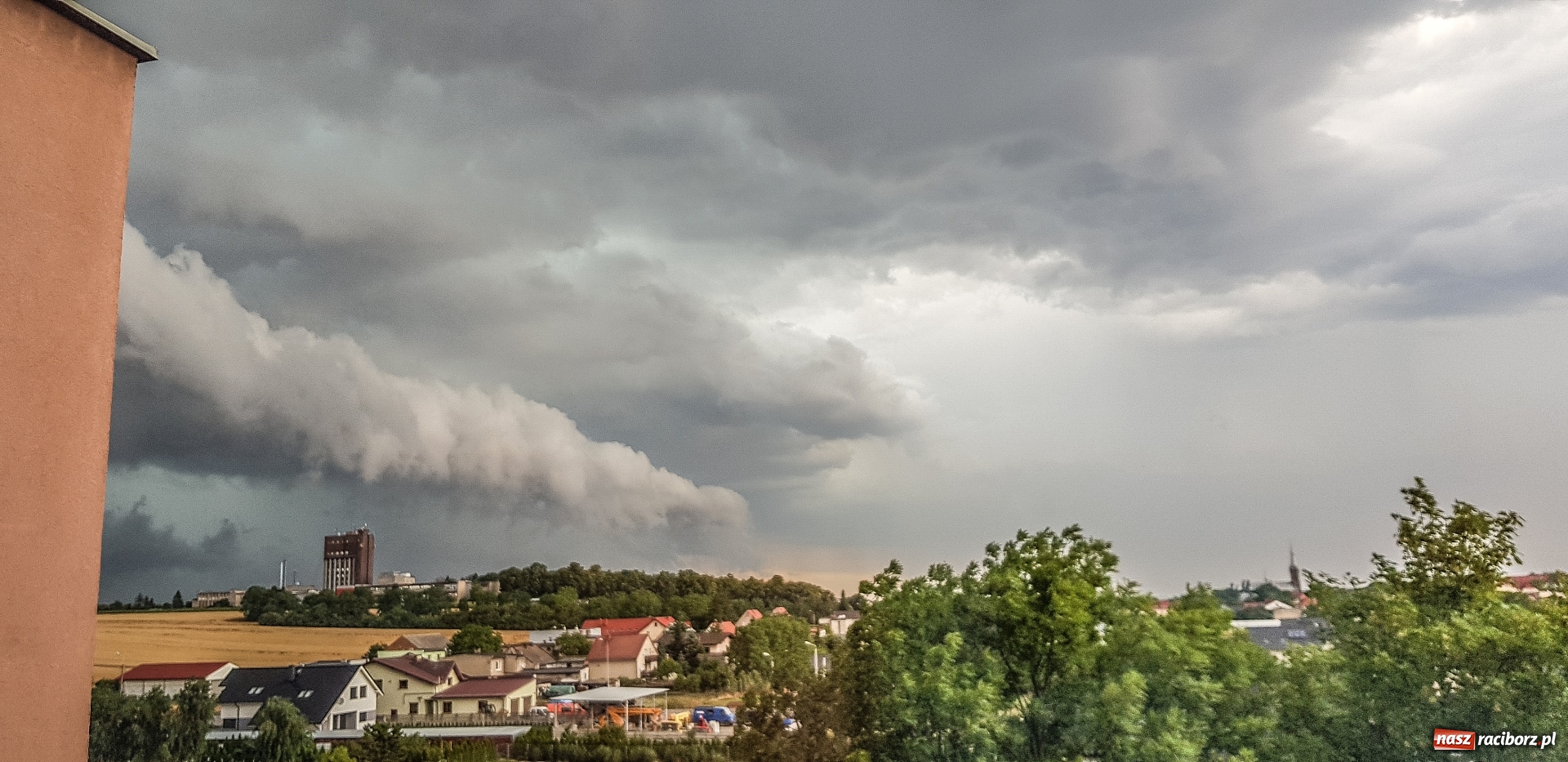 Zdjęcie w galerii na portalu naszraciborz.pl: Powalone drzewa i błoto na jezdni. Obowiązuje ostrzeżenie nr 102  wiadomości z regionu
