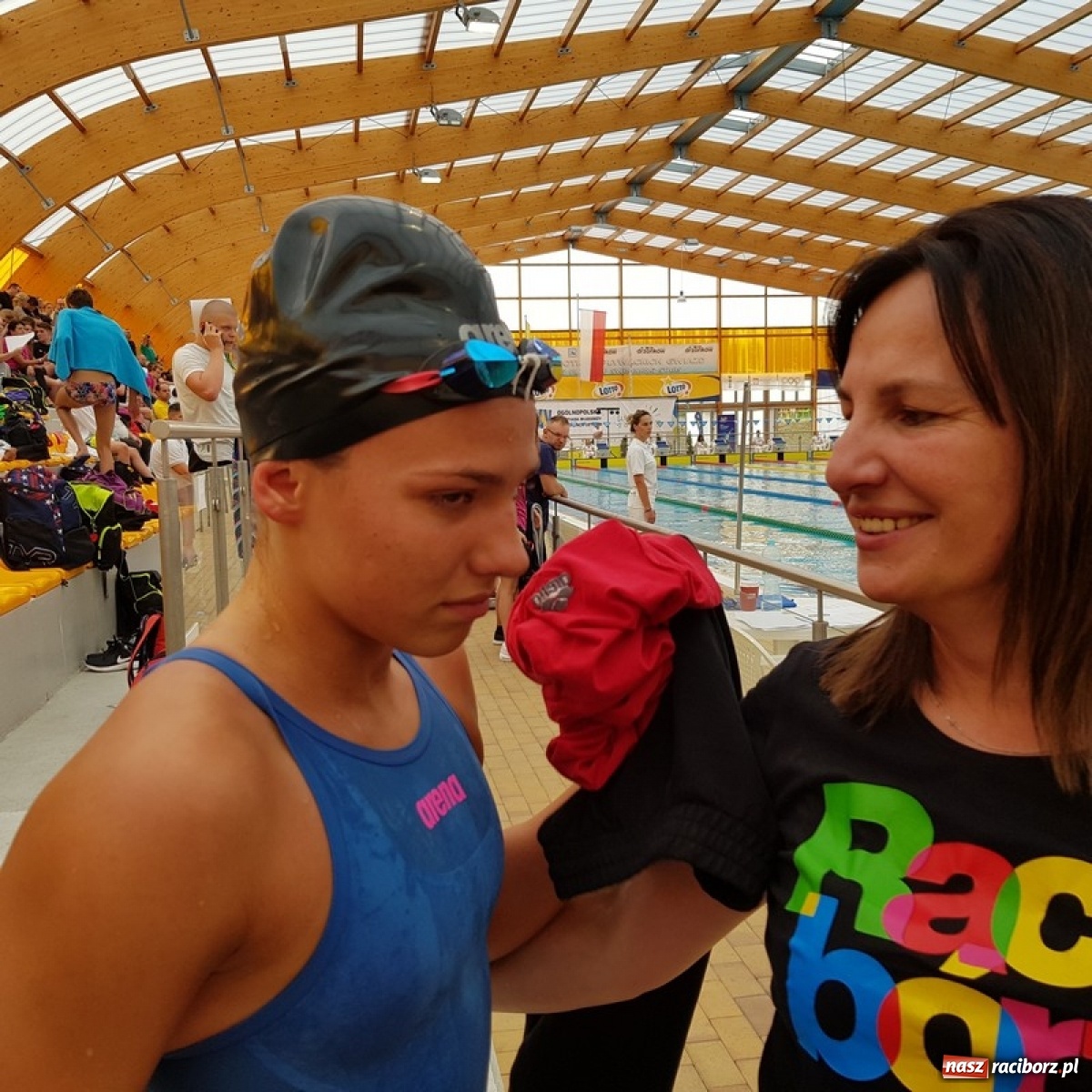 Zdjęcie w galerii na portalu naszraciborz.pl: Pływanie. Magdalena Modrzejewska i Patryk Rożenek z medalami Mistrzostw Polski wiadomości z regionu