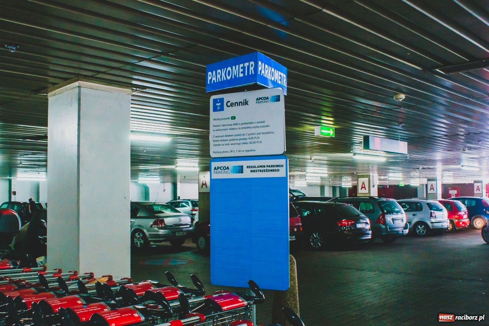 Zdjęcie w galerii na portalu naszraciborz.pl: Kaufland w Raciborzu stawia parkometry [FOTO]  wiadomości z regionu