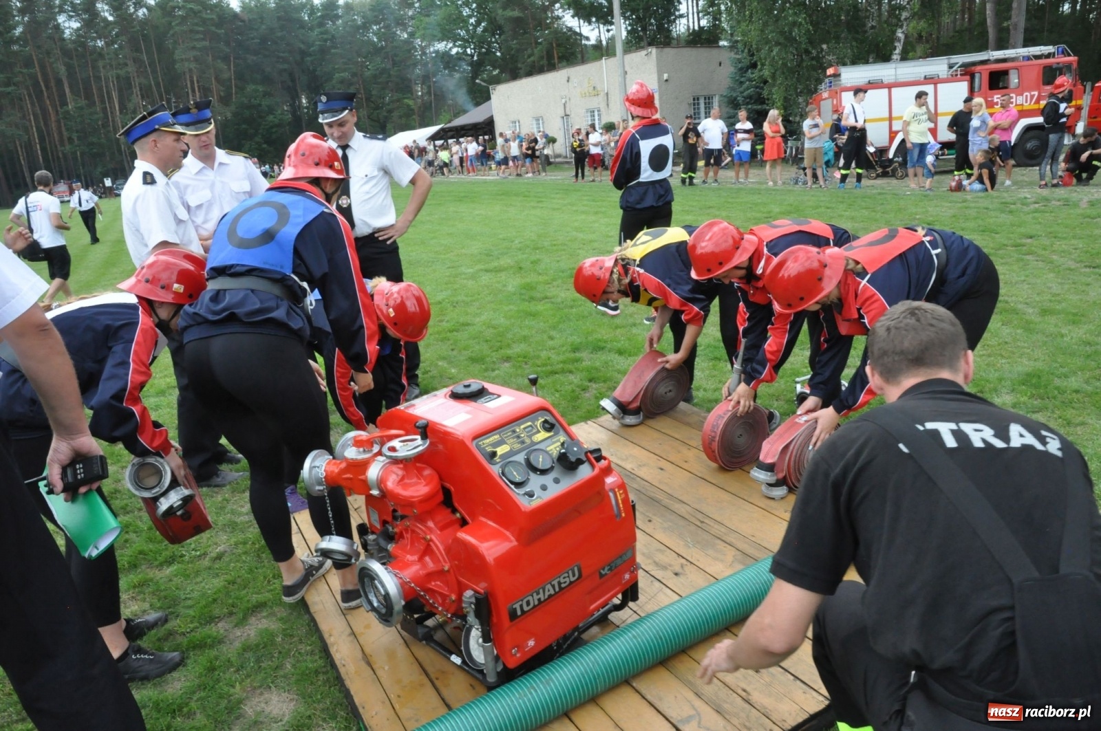 Zdjęcie w galerii na portalu naszraciborz.pl: Budziska o krok przez Rudą. Zawody sportowo-pożarnicze gminy Kuźnia Raciborska [FOTO] i [WIDEO] wiadomości z regionu