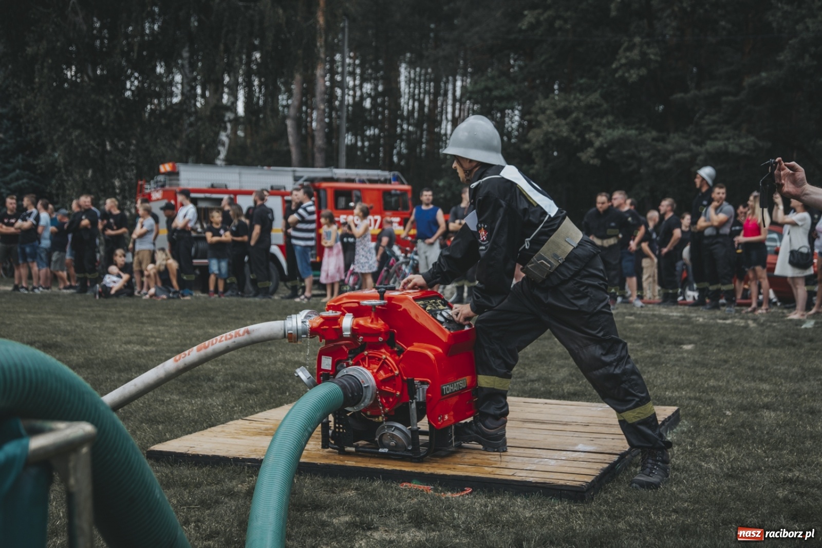 Zdjęcie w galerii na portalu naszraciborz.pl: Budziska o krok przez Rudą. Zawody sportowo-pożarnicze gminy Kuźnia Raciborska [FOTO] i [WIDEO] wiadomości z regionu