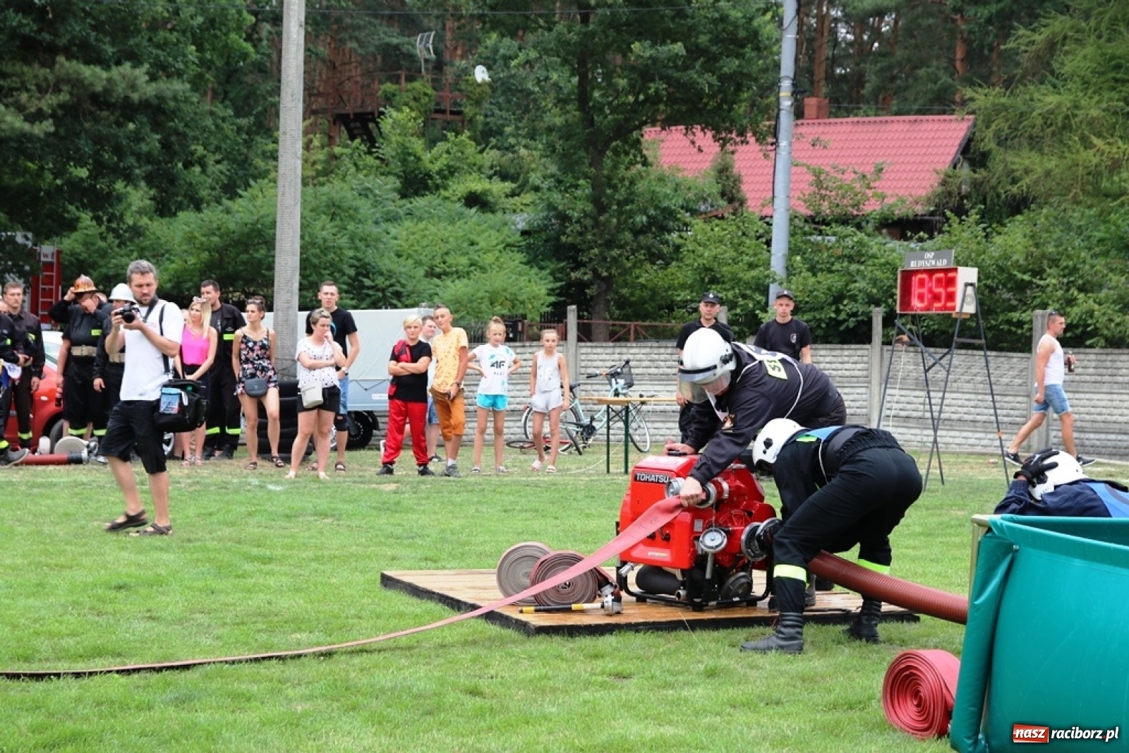 Zdjęcie w galerii na portalu naszraciborz.pl: Budziska o krok przez Rudą. Zawody sportowo-pożarnicze gminy Kuźnia Raciborska [FOTO] i [WIDEO] wiadomości z regionu
