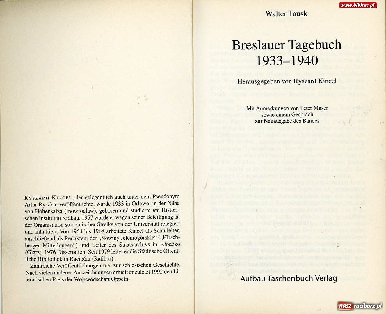 Zdjęcie w galerii na portalu naszraciborz.pl: Pamięci Ryszarda Kincla w 15 rocznicę śmierci  wiadomości z regionu