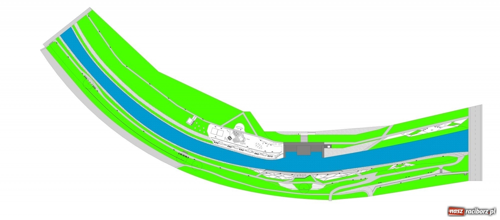 Zdjęcie w galerii na portalu naszraciborz.pl: Lewostronne bulwary zamiast placu Długosza  wiadomości z regionu
