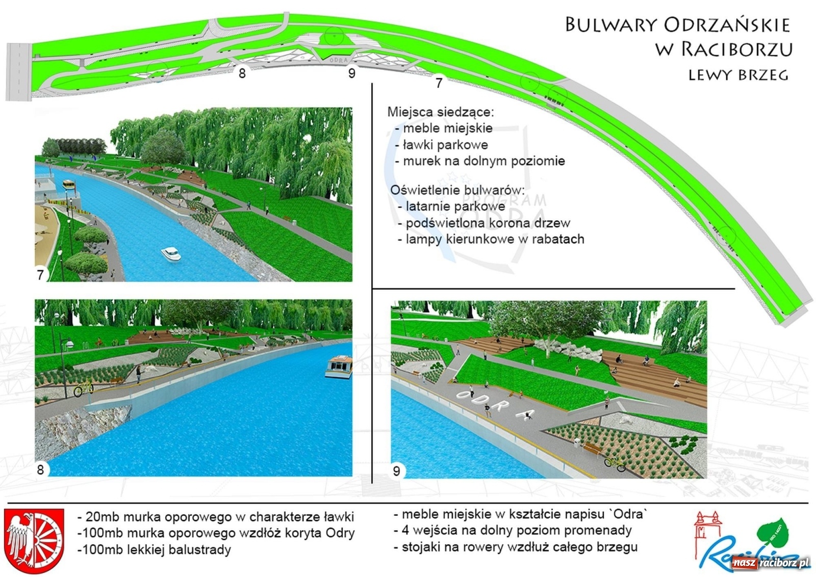 Zdjęcie w galerii na portalu naszraciborz.pl: Lewostronne bulwary zamiast placu Długosza  wiadomości z regionu
