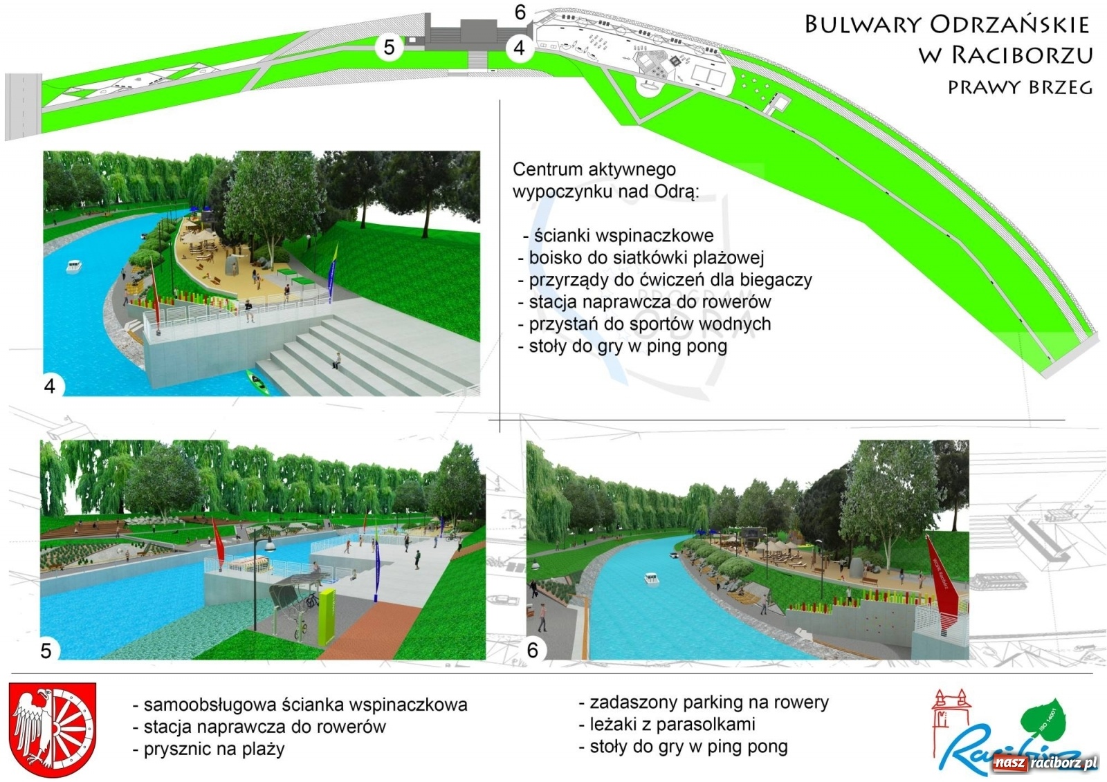 Zdjęcie w galerii na portalu naszraciborz.pl: Lewostronne bulwary zamiast placu Długosza  wiadomości z regionu