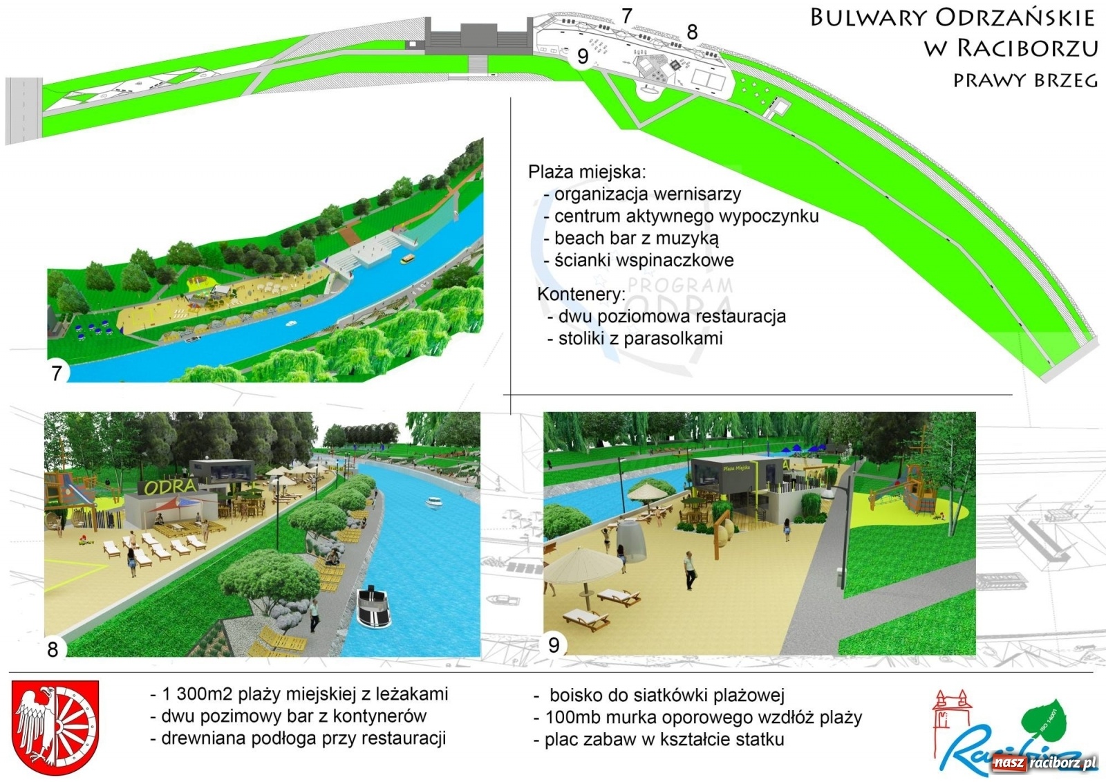 Zdjęcie w galerii na portalu naszraciborz.pl: Lewostronne bulwary zamiast placu Długosza  wiadomości z regionu