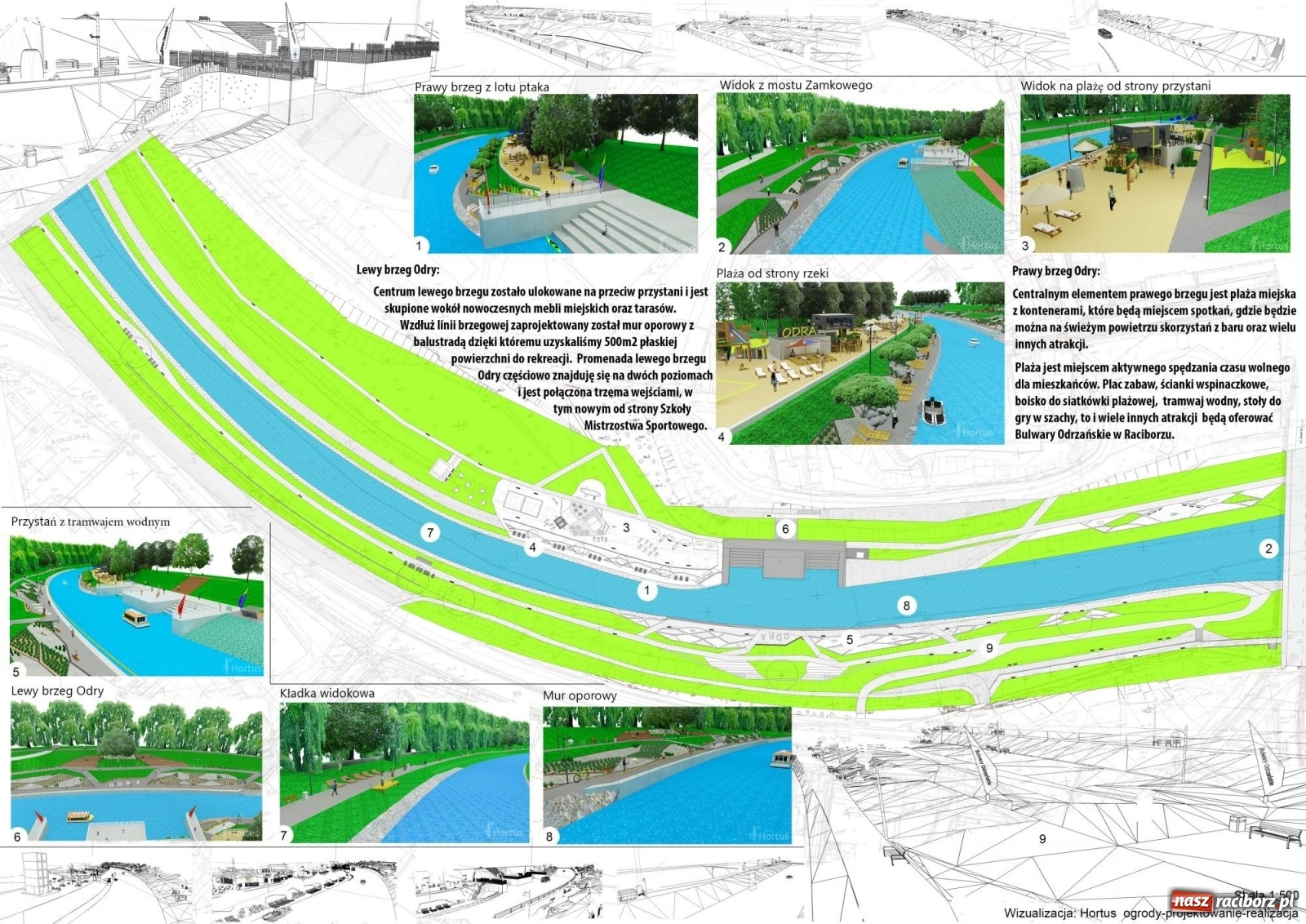 Zdjęcie w galerii na portalu naszraciborz.pl: Lewostronne bulwary zamiast placu Długosza  wiadomości z regionu