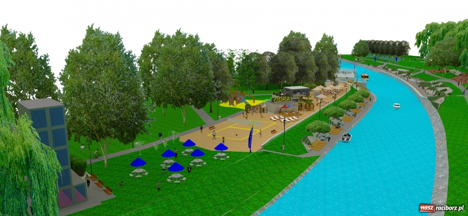 Zdjęcie w galerii na portalu naszraciborz.pl: Lewostronne bulwary zamiast placu Długosza  wiadomości z regionu