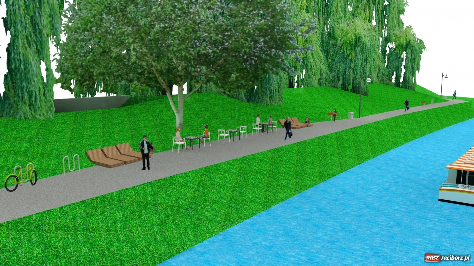 Zdjęcie w galerii na portalu naszraciborz.pl: Lewostronne bulwary zamiast placu Długosza  wiadomości z regionu