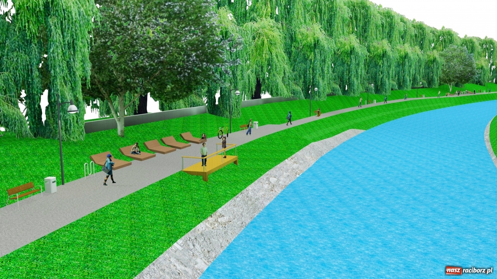 Zdjęcie w galerii na portalu naszraciborz.pl: Lewostronne bulwary zamiast placu Długosza  wiadomości z regionu