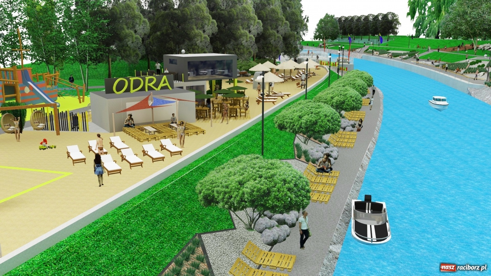 Zdjęcie w galerii na portalu naszraciborz.pl: Lewostronne bulwary zamiast placu Długosza  wiadomości z regionu