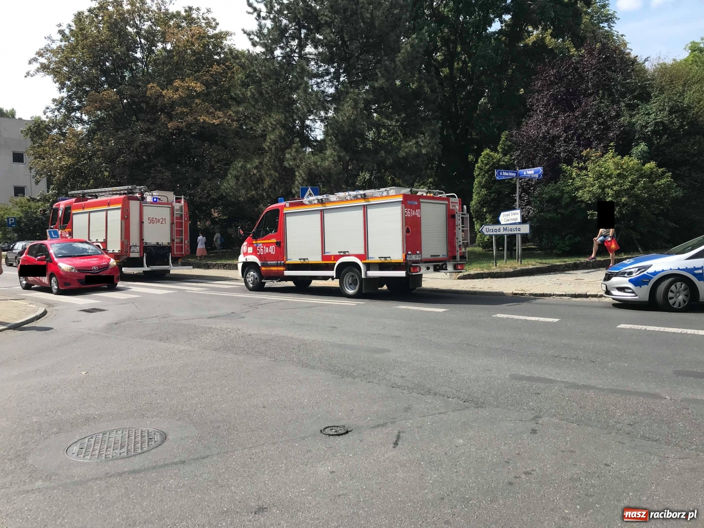 Zdjęcie w galerii na portalu naszraciborz.pl: Na Podwalu kierująca volvo potrąciła dziecko na pasach [FOTO] wiadomości z regionu