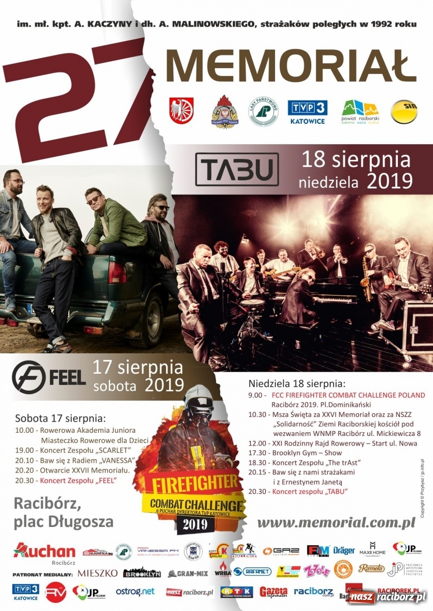 Zdjęcie w galerii na portalu naszraciborz.pl: Strażacki Memoriał już 17 i 18 sierpnia  wiadomości z regionu