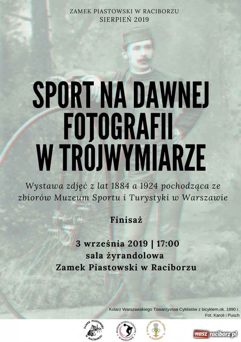 Zdjęcie w galerii na portalu naszraciborz.pl: Sport na dawnej fotografii w trójwymiarze. Nowa wystawa w dawnej siedzibie Piastów wiadomości z regionu