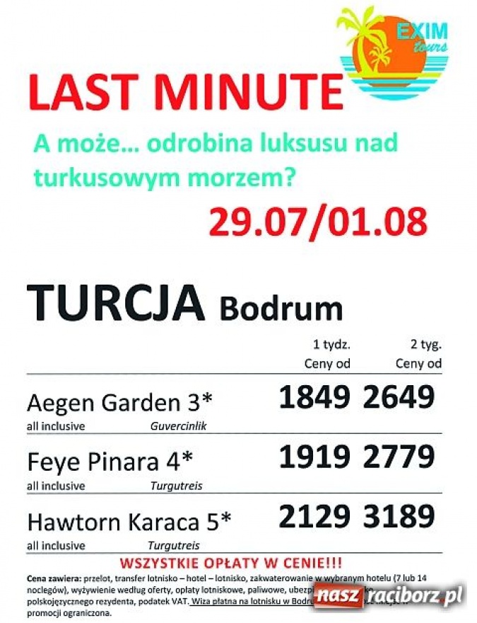 Zdjęcie w galerii na portalu naszraciborz.pl: Na wakacje tylko w ciepłe kraje wiadomości z regionu