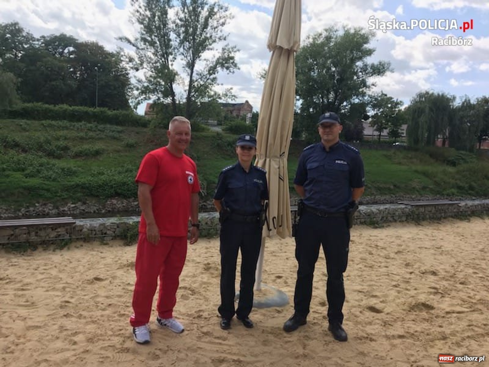 Zdjęcie w galerii na portalu naszraciborz.pl: Policja i WOPR kontrolują kąpieliska i zbiorniki  wiadomości z regionu