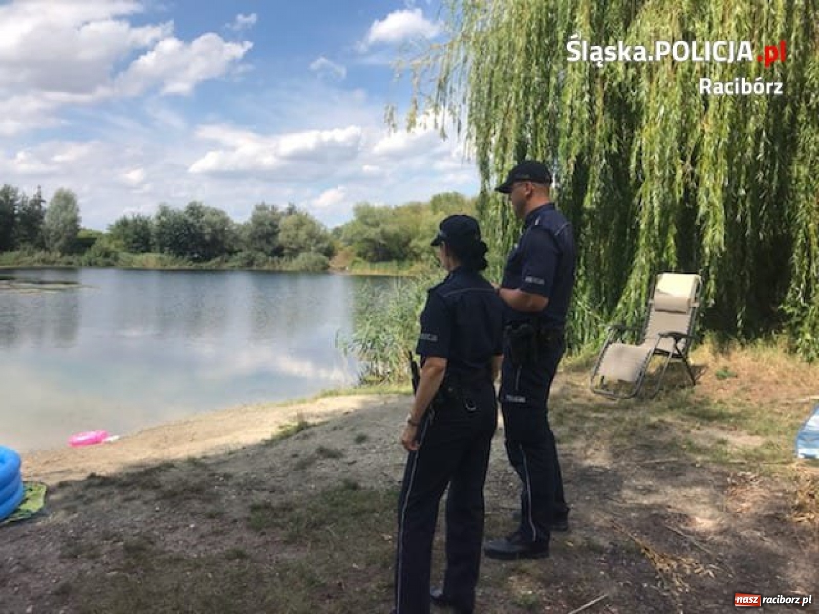 Zdjęcie w galerii na portalu naszraciborz.pl: Policja i WOPR kontrolują kąpieliska i zbiorniki  wiadomości z regionu